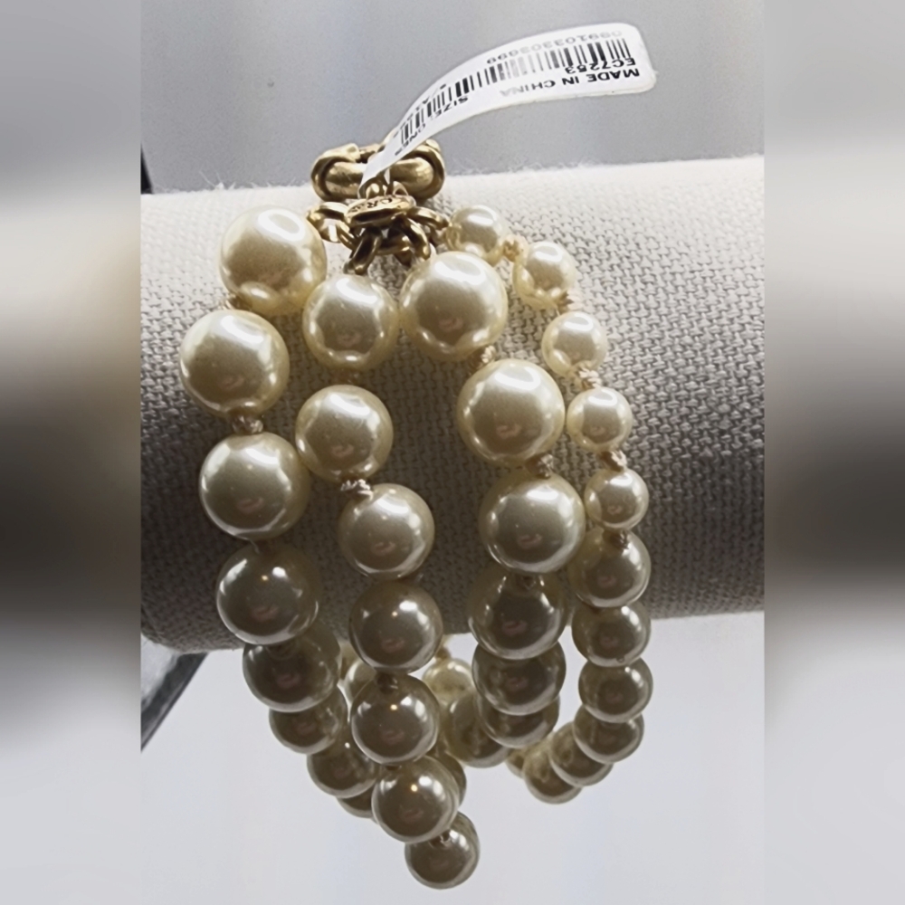 🆕 J CREW Pearl Hammock Bracelet Multistrand